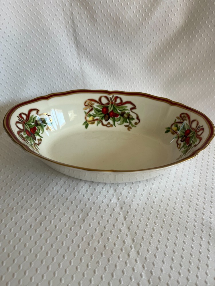Tiffany and Co. Tiffany Holiday Oval Vegetable Bowl