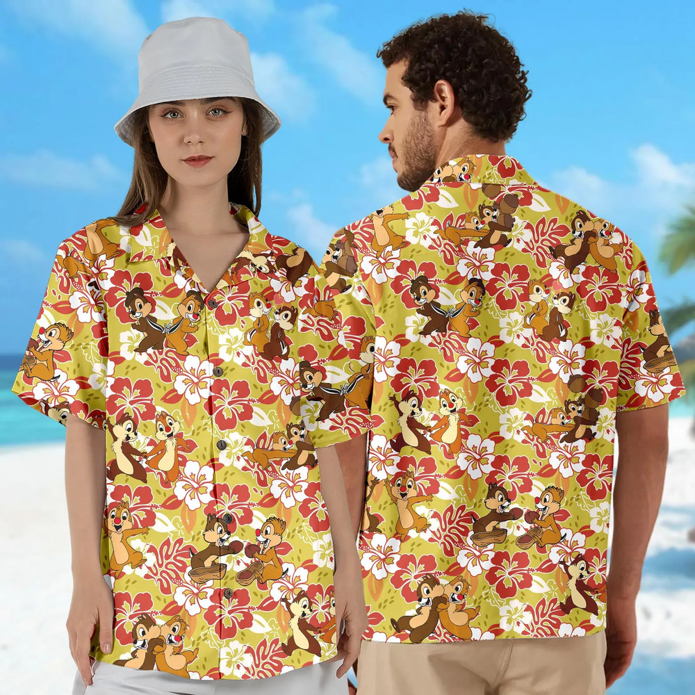 Floral Squirrel HAWAII SHIRT All Over Print Best Price Father Day Gift US Size-image