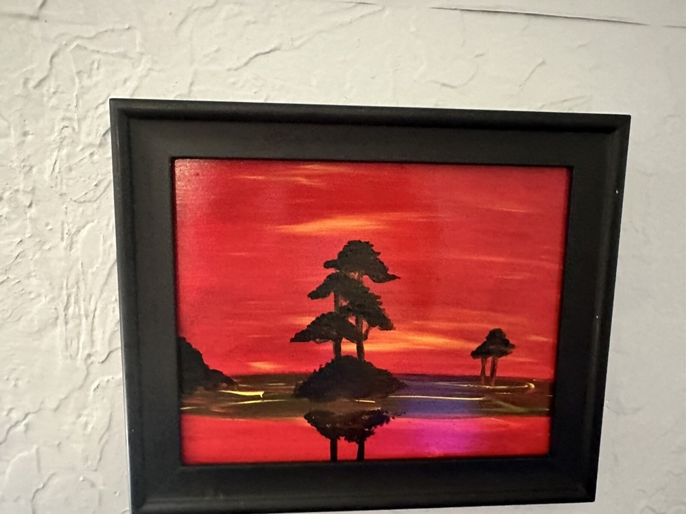 Highwayman 8 x 10 framed painting