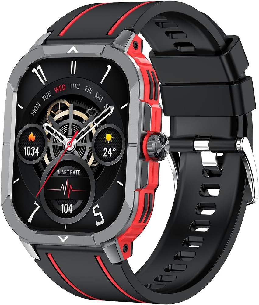 2.06 Inch AMOLED Smartwatch with Bluetooth Calls NFC Fitness Tracking IP68 Waterproof