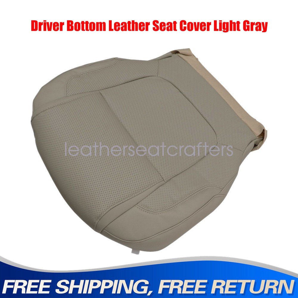 2011-2015 Ford Explorer Limited Bottom Leather Seat Cover Light Gray