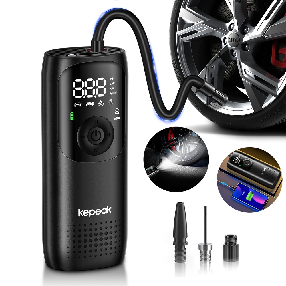 Portable Tire Inflator Air Compressor for Cars Auto Tires US