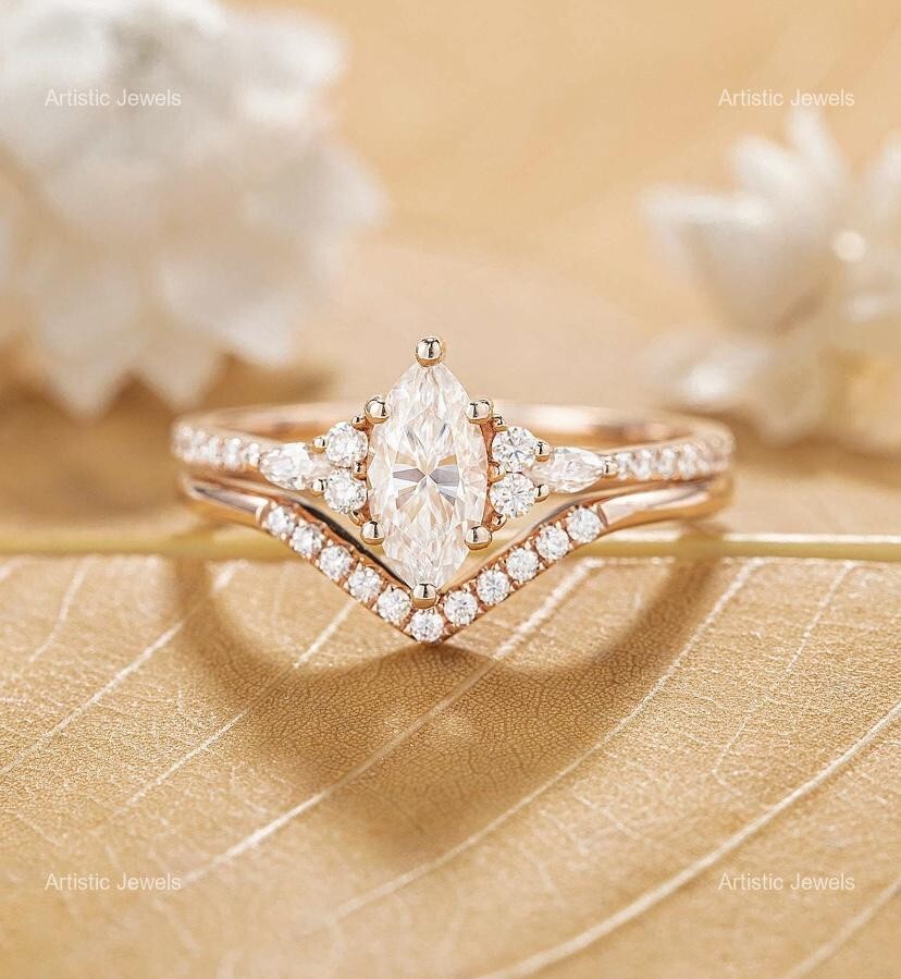 Christmas Sale Moissanite Stone Promise Stackable Ring 925 Silver US All Size-image