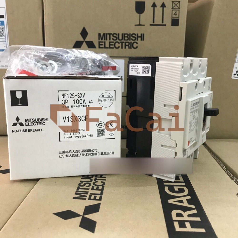 1PCS Mitsubishi circuit breaker air switch NF125-SXV 3P 100A NEW