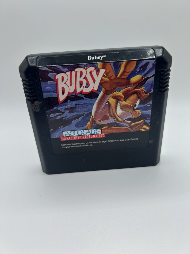 Bubsy Sega Genesis Game Cartridge Only Tested and Working
