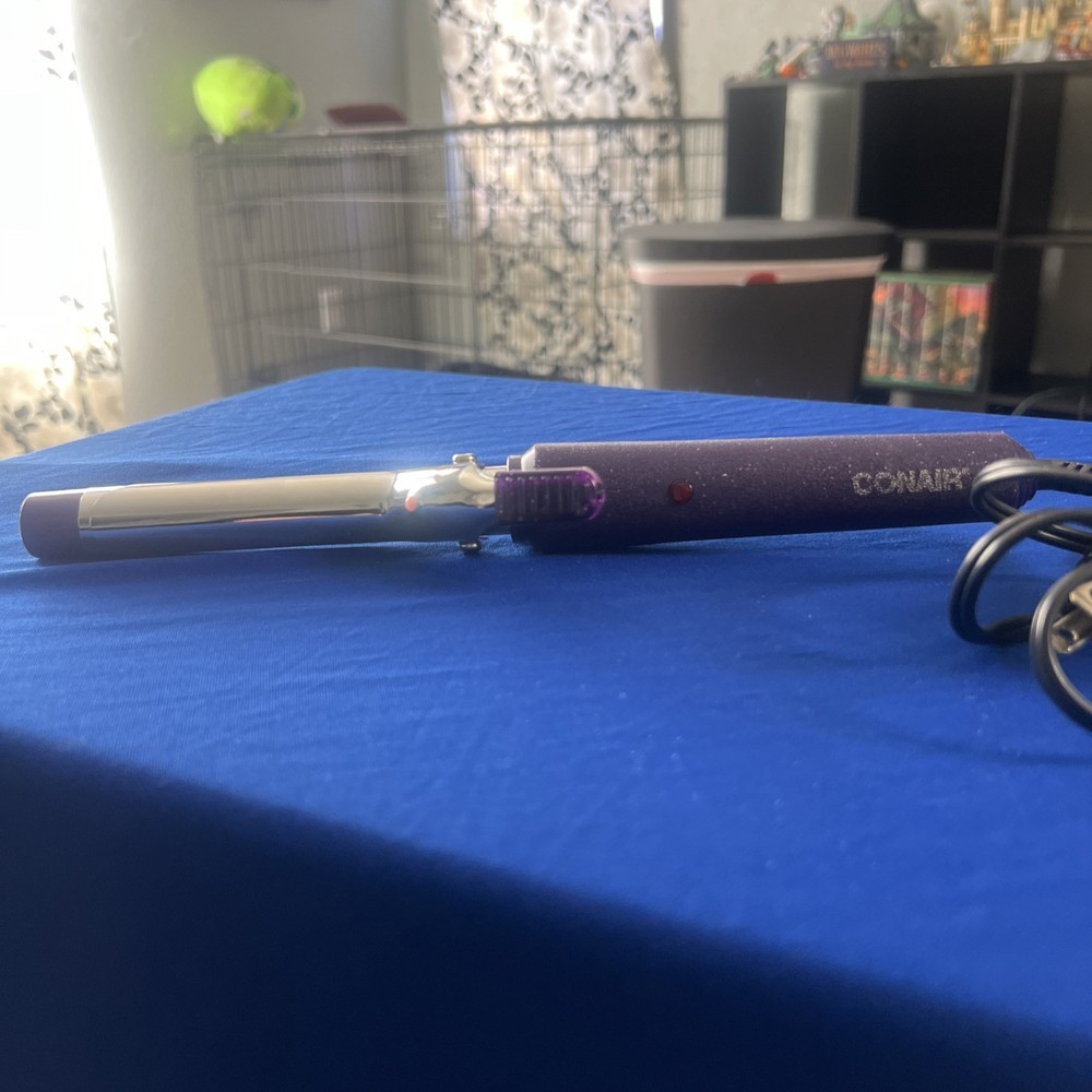 Conair 1 Inch Purple Glitter Barrel Curling Iron Tested Works