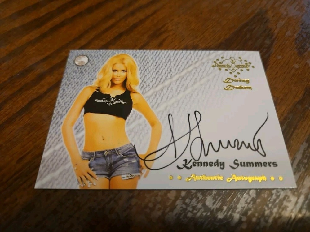 2015 Benchwarmer Daizy Dukez Autograph Gold Foil Kennedy Summers Auto Playboy