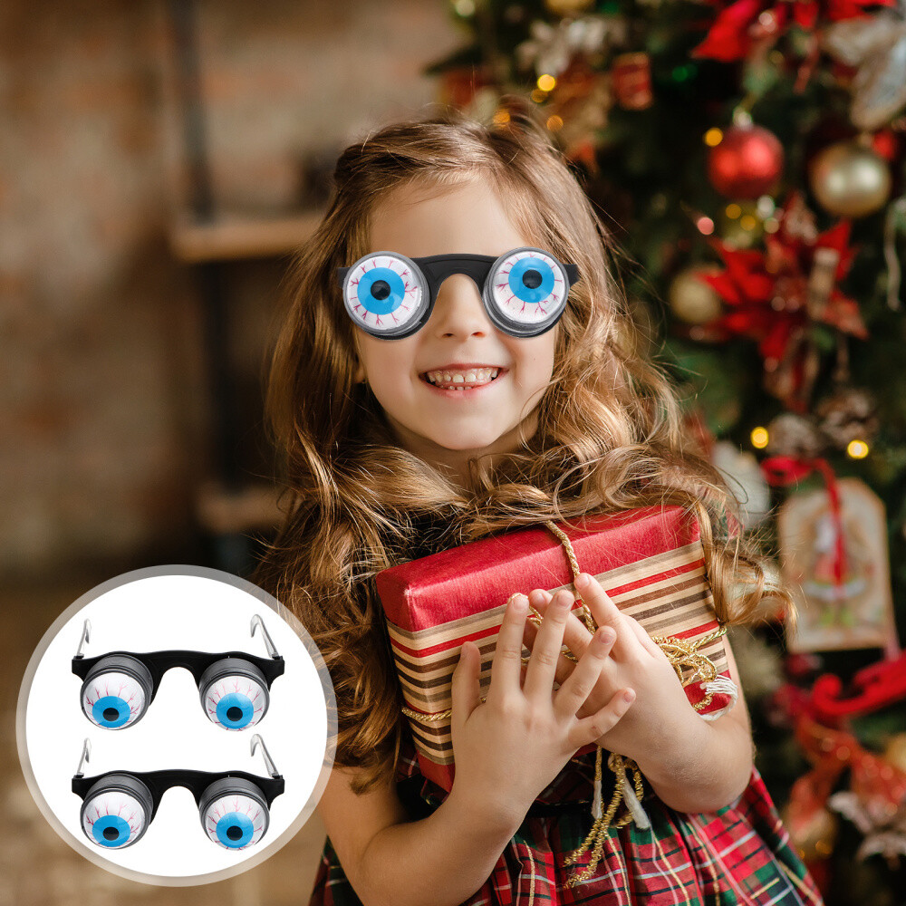 2 Pcs Funny Glasses for Adults Halloween Prank Props Party Favor Child