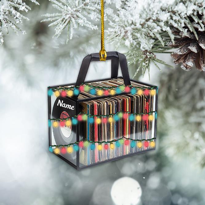 Vinyl Record Bag Christmas Ornament  Vinyl Musician Christmas Ornament Xmas Gift