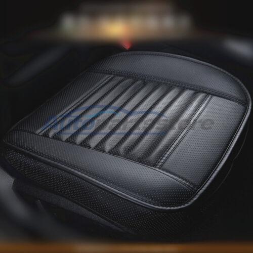 Black Leather Car Front Seat Cover Cushion Protector Full Surrounded Anti-slip