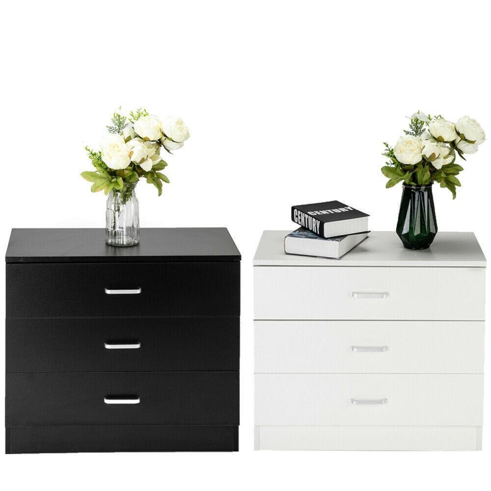 3-Drawer Dresser Chest for Bedroom Storage Cabinet Nightstand