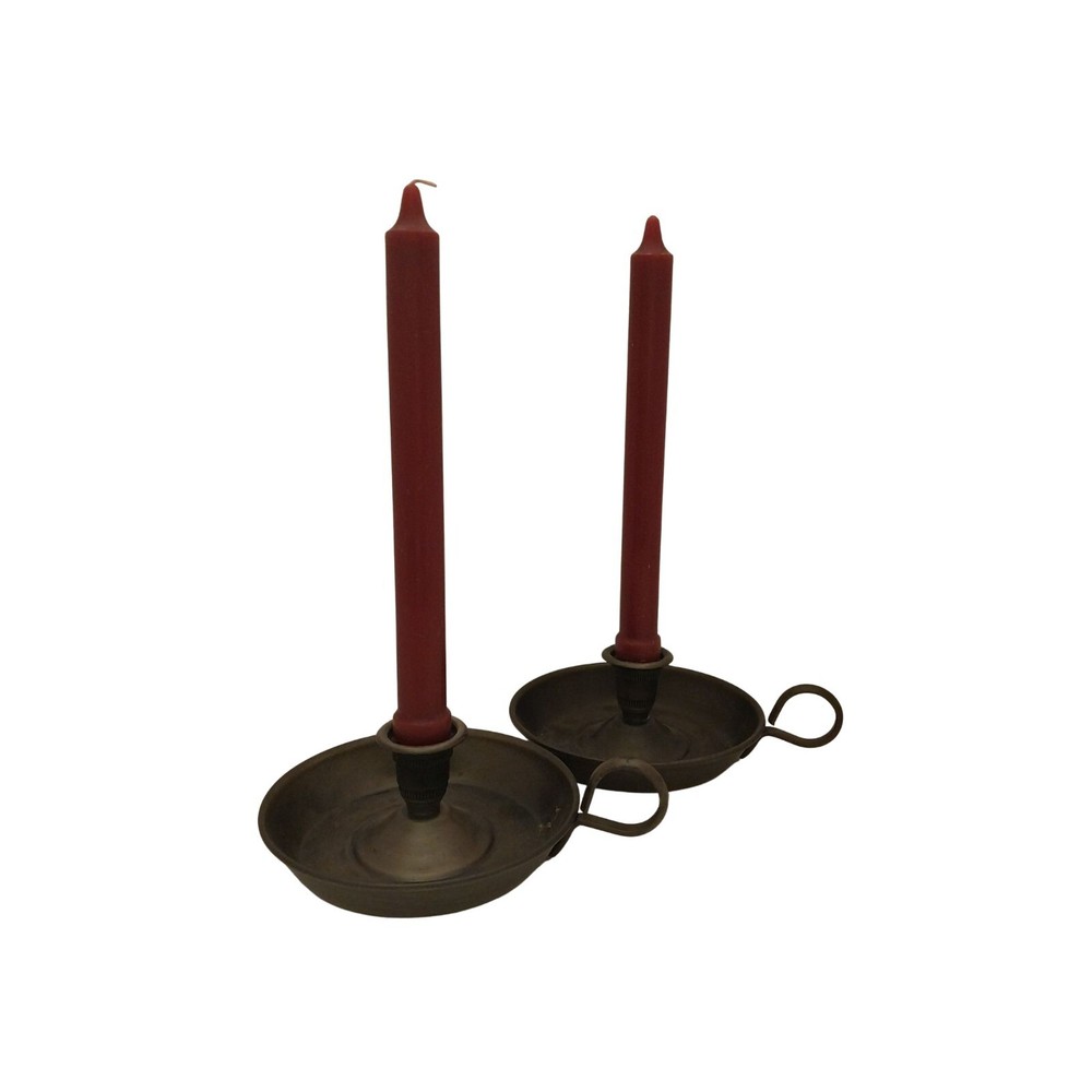 Pewter Candle Holders Set of 2 Elegant Vintage-Style Home Decor
