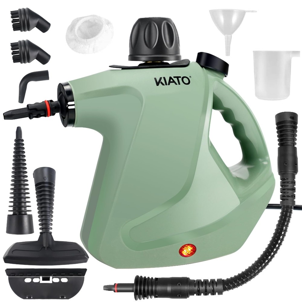 Kiato 10-in-1 Handheld Steam Cleaner for Upholstery Floors & More