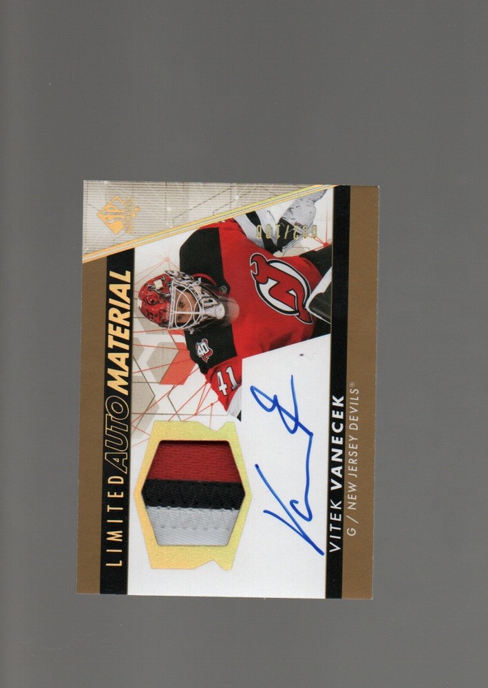 2023-24 Upper Deck SP Authentic Vitek Vanecek Patch Auto /100