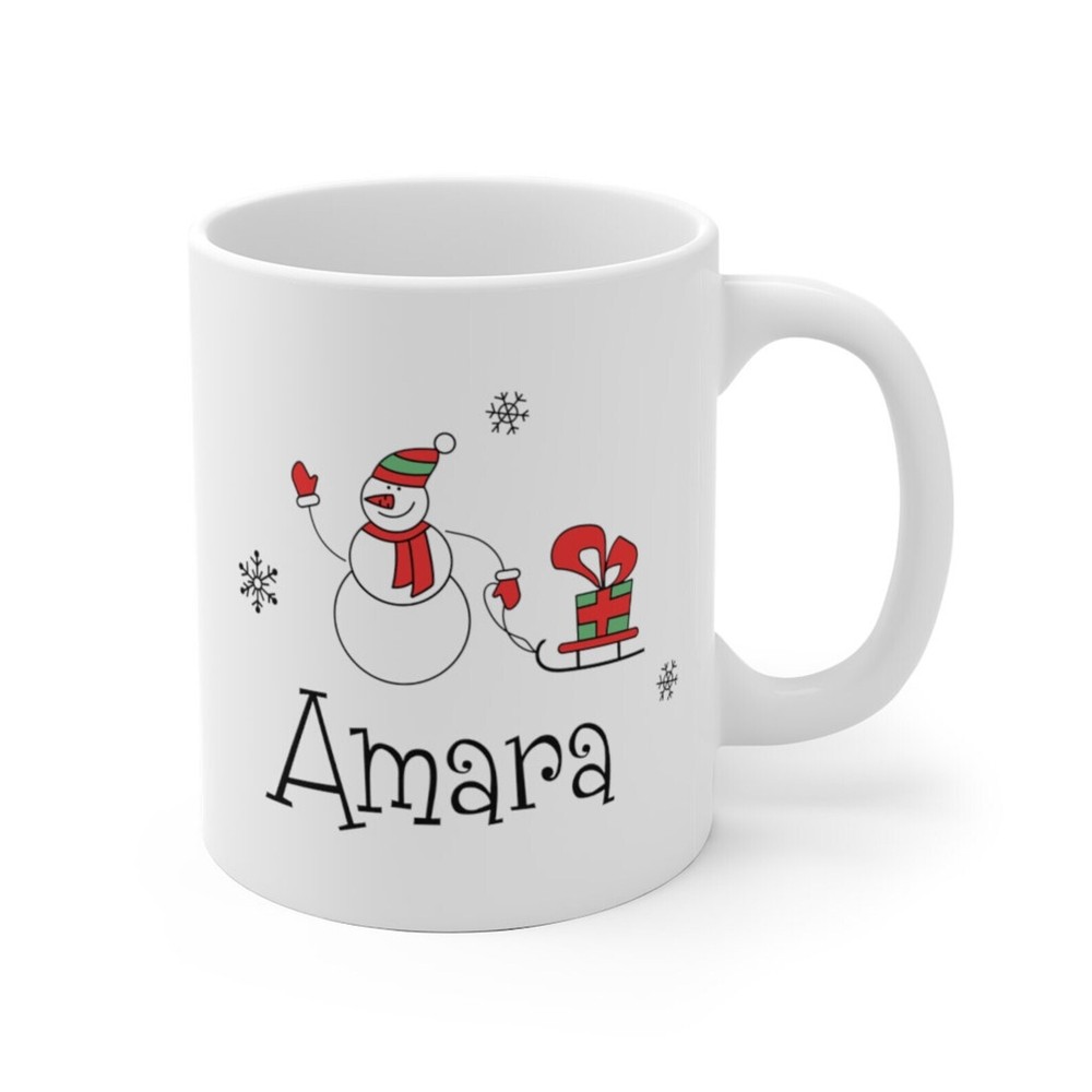 Christmas Mug Personalized Custom Name Gift Custom Christmas Mug Xmas Cup
