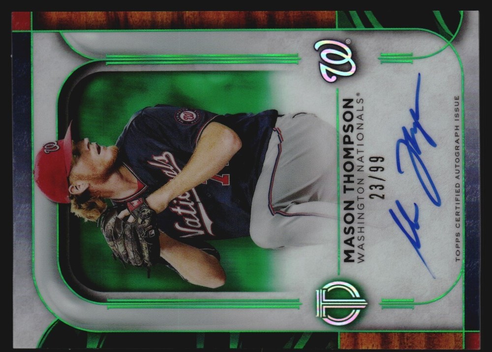 2022 Topps Tribute Autographs Green #TAMTH Mason Thompson /99