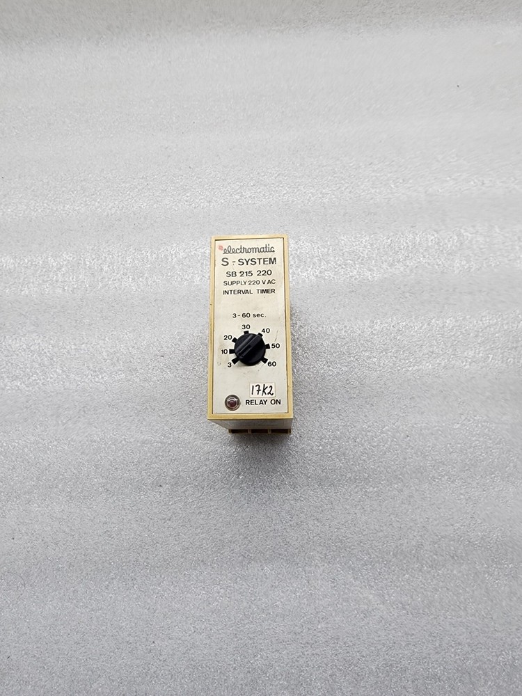 ELECTROMATIC SB215220 INTERVAL TIMER 220VAC