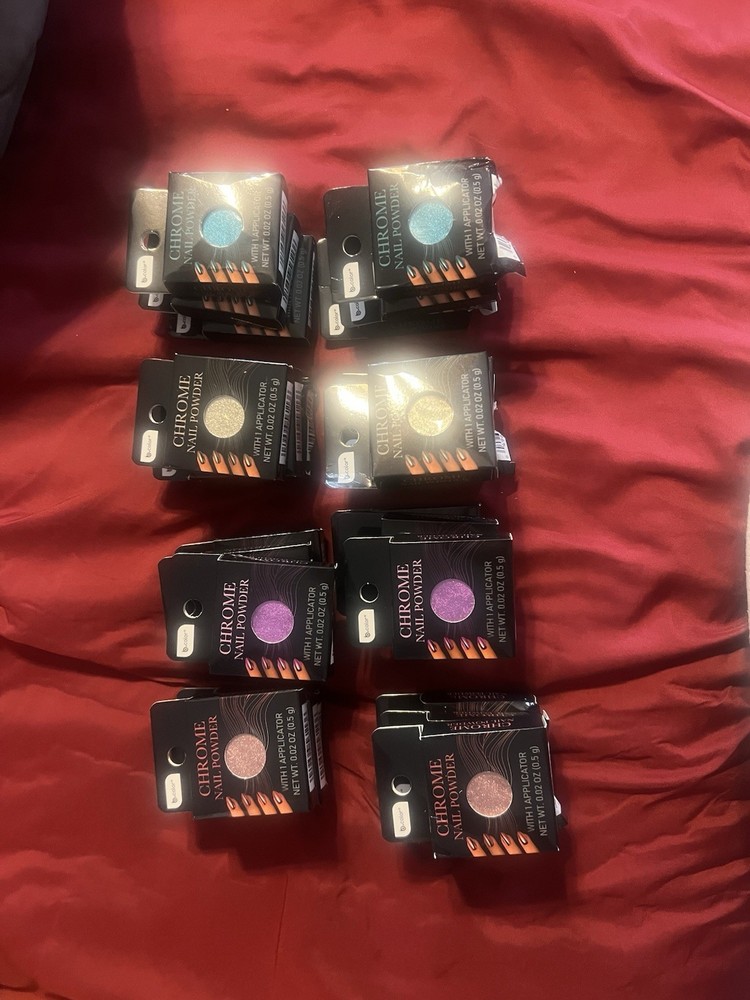 Chrome Nail Powder Set – 24 Boxes, 6 Stunning Colors