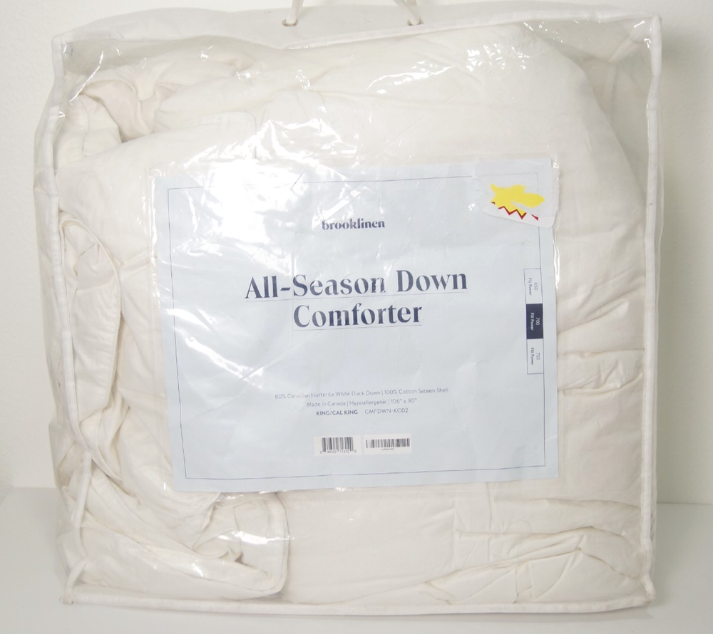 Brooklinen All Season Down Comforter Size King / California King Hypoallergenic