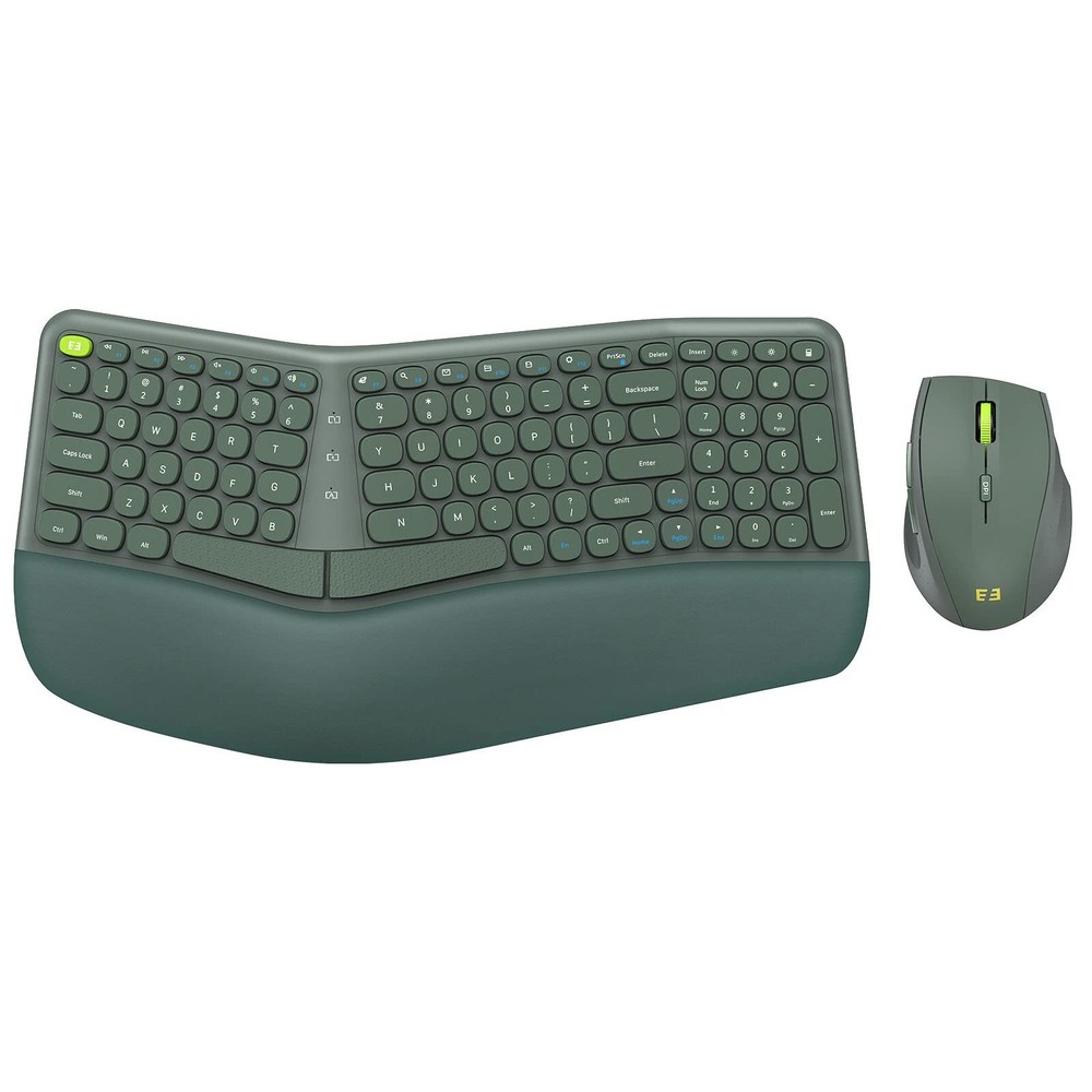 Ergonomic Wireless Keyboard and Combo - 2.4GHz USB Receiver, Split Keyboard L...