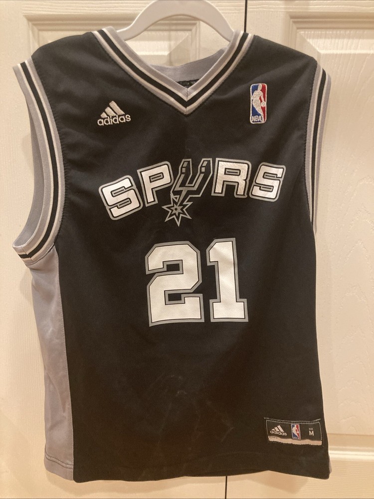 Adidas NBA JERSEY San Antonio Spurs Tim Duncan Youth Jersey Size Medium