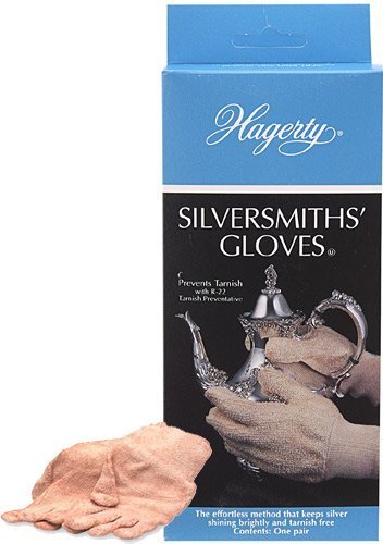 Silversmith's Gloves, 1 Pair - Clean, Polish, and Prevent Tarnish