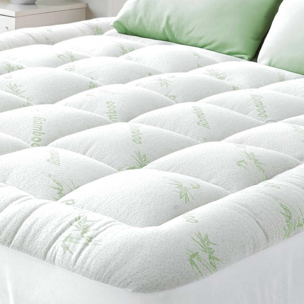 Ultra Soft King Size Mattress Topper - Viscose Made from Bamboo Pillow Top Mattr