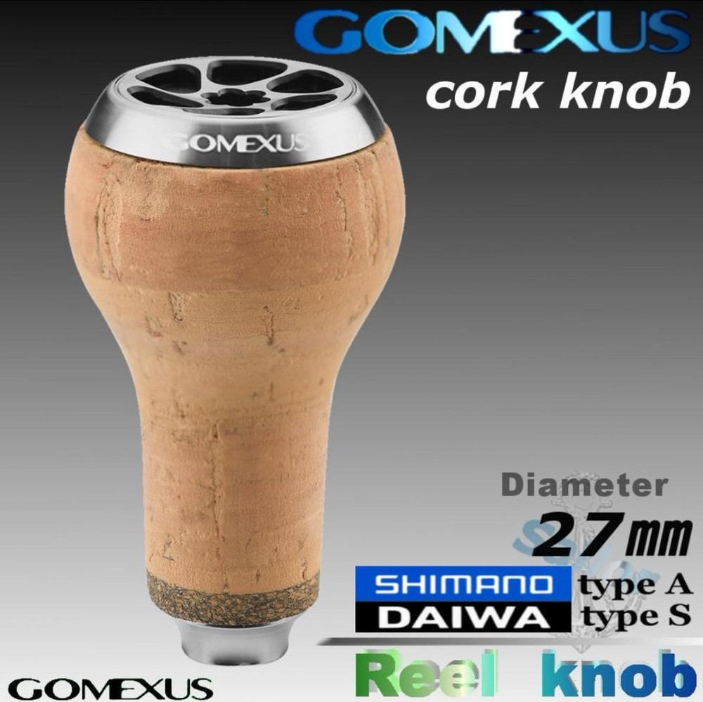 Gomexus 27mm Cork Fishing Reel Knob for Enhanced Grip