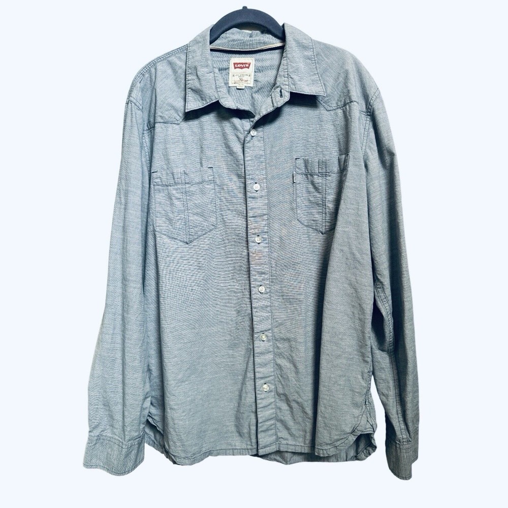 Levi’s Levi Strauss And Co. Modern Cotton Denim XL Button Down Shirt Long Sleeve
