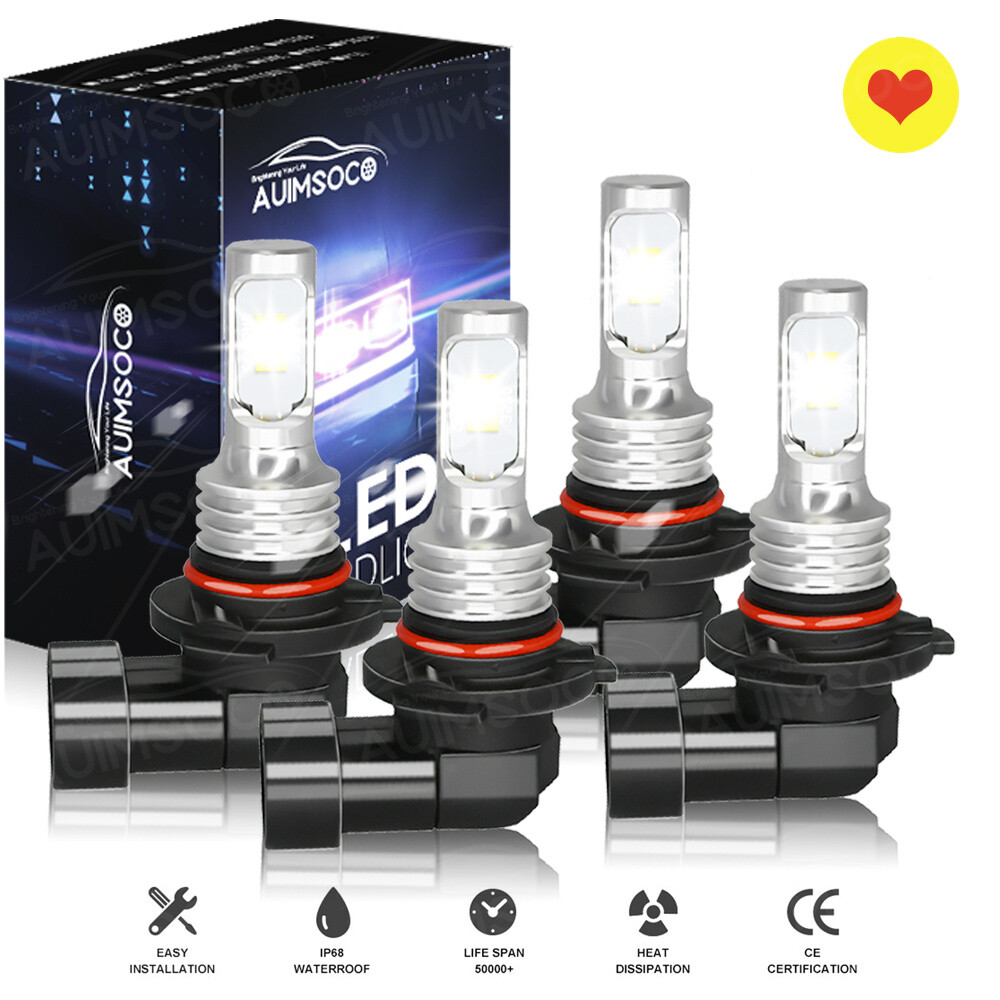 9005/HB3 9006/HB4 Bulb Combo LED Headlight 𝐒𝐮𝐩𝐞𝐫𝐢𝐨𝐫 𝐁𝐫𝐢𝐠𝐡𝐭𝐧𝐞𝐬𝐬