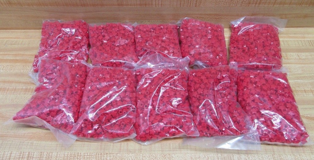 5,000 Opaque Red Star Pony Beads for Jewelry and Kids Crafts Wholesale Lot #73