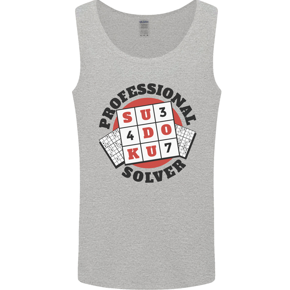 Professional Sudoku Solver Funny Mens Vest Tank Top