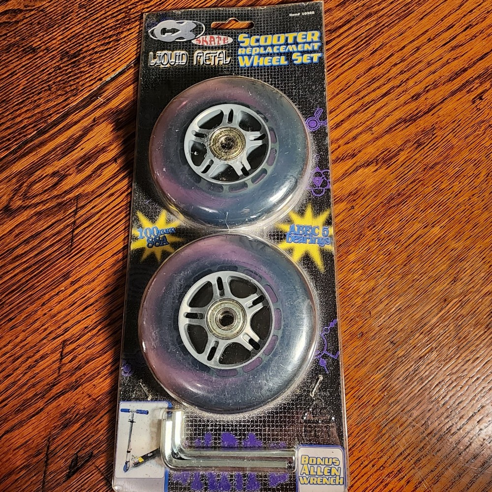 CX Skate Liquid Metal Scooter Replacement Wheel Set 100mm 88A E2 Wheels #10388