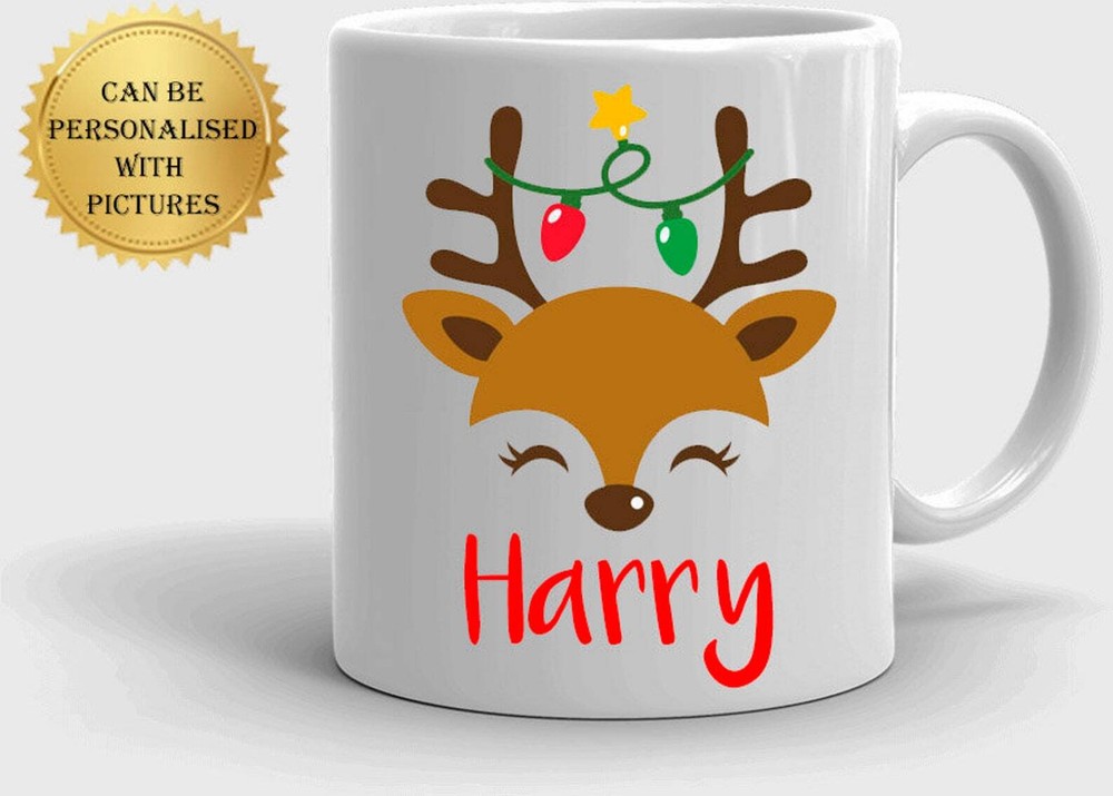 Personalised Text Mug Christmas Eve Mug Stocking Filler Christmas Hot Chocolate