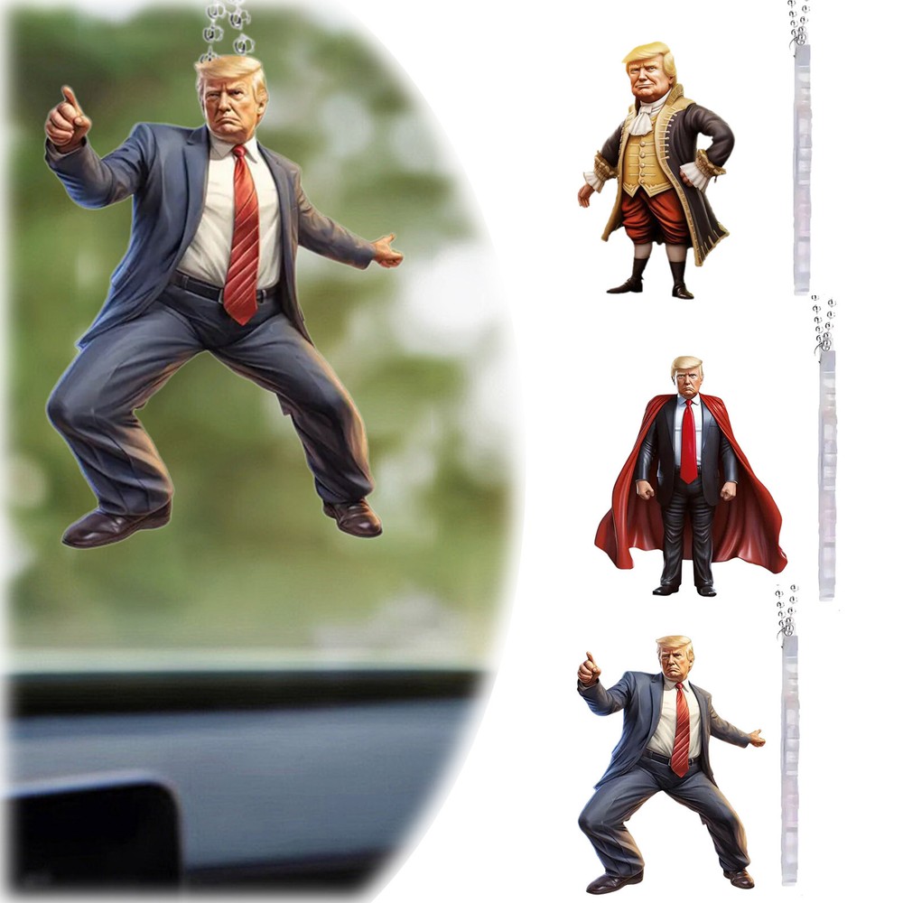 Patiotic Donald Trump 2024 Christmas ornament Acrylic Tree Decor Holiday Gift