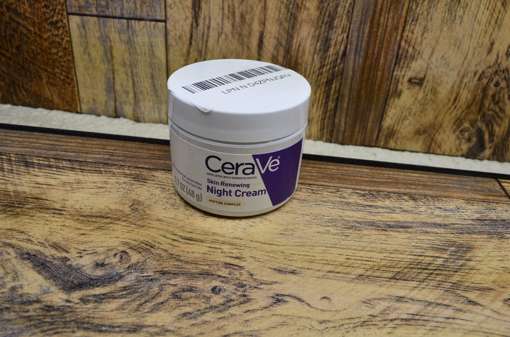 CeraVe Skin Renewing Night Cream with Peptide Complex, 1.7oz / 48g