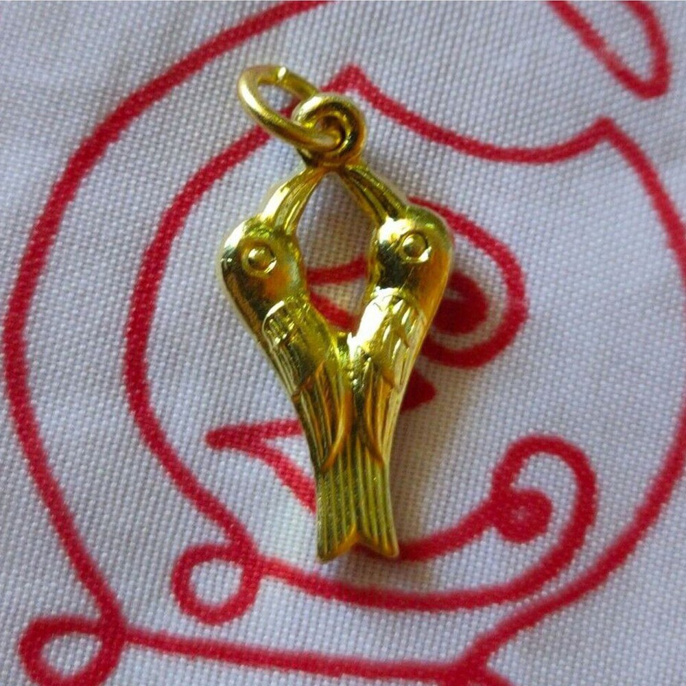 Couple Bird SARIKA Pendant Powerful Magic Lucky Love Charm Thai Amulet Talisman