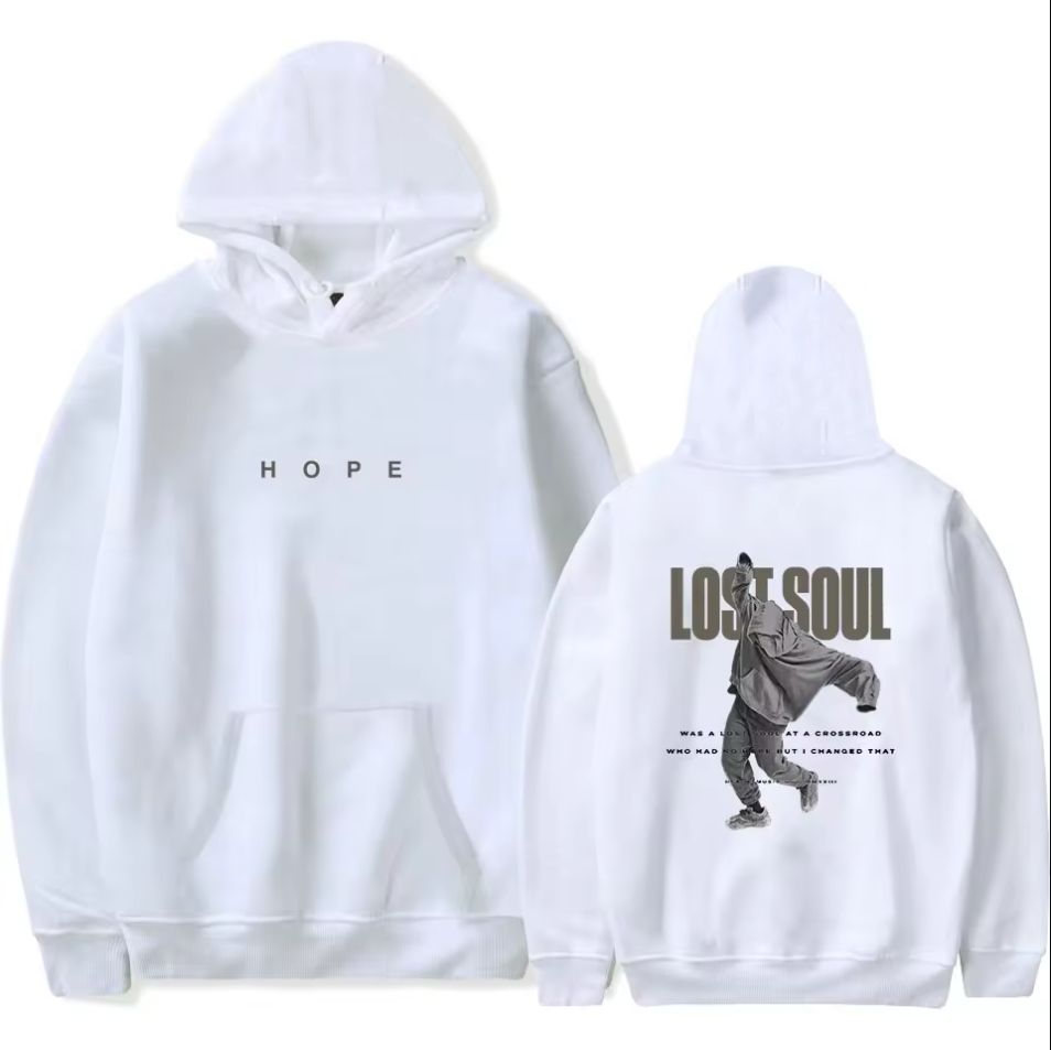 Sudadera con capucha de dos caras, Rapper NF HOPE Lost Soul Hoodie, regalo para fans