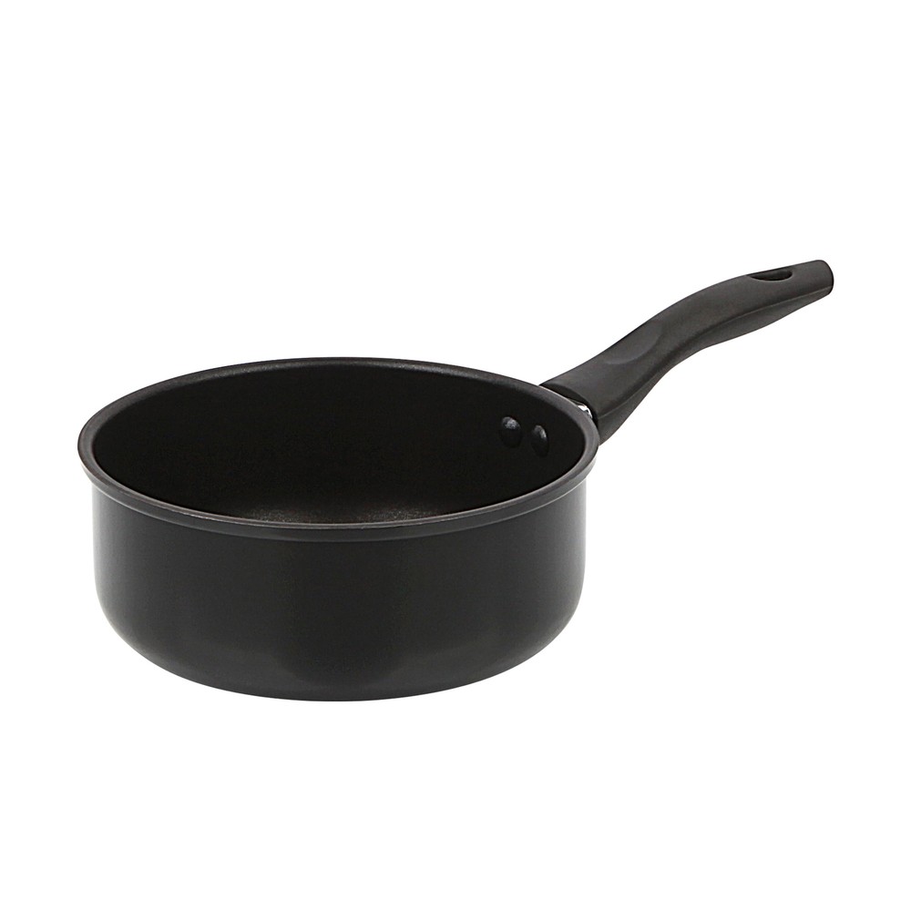 Mainstays 2-Quart Aluminum Non-Stick Saucepan, Black