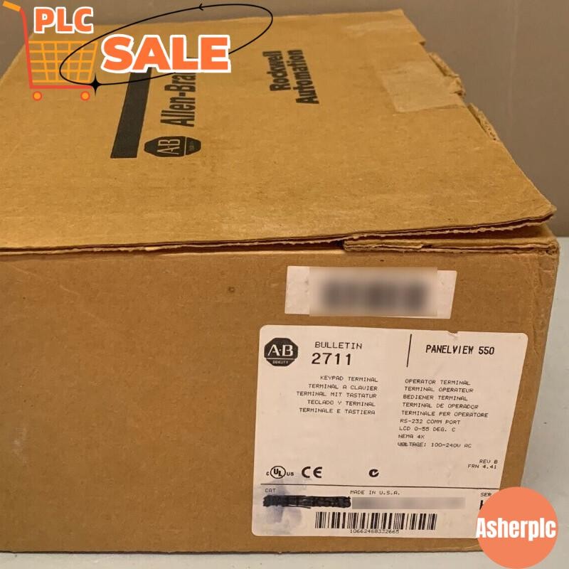 New AB 2711-K5A5 /H PanelView 550 Monochrome Keypad RS-232 (DH-485) US Free Tax