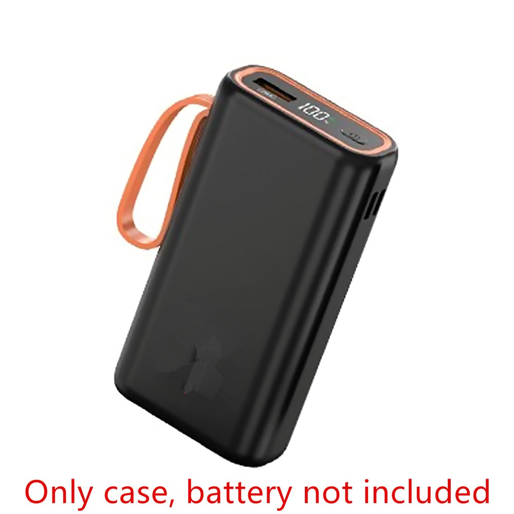 1Pc DIY 21700 Battery Power Bank Charger Case with LCD Display
