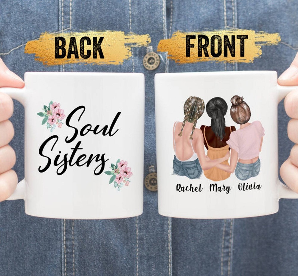 Soul Sisters Mug Custom Best Friend Mug Personalized Best Friend Gift Custom