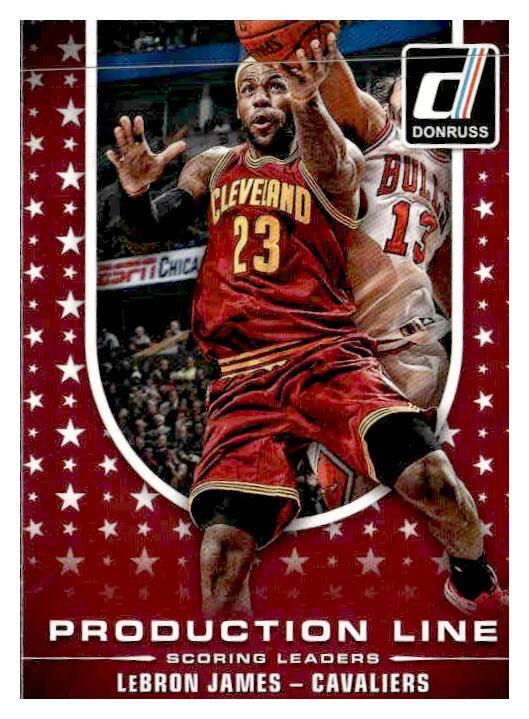 2014-15 Donruss #3 LeBron James Production Line Scoring