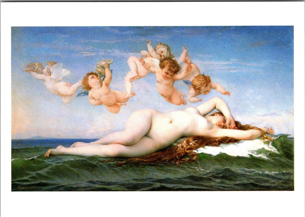 Alexandre Cabanel “Birth of Venus” Postcard Musée d'Orsay 1990 Nouvelles Images