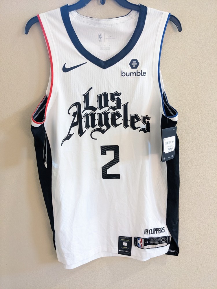Kawhi Leonard Authentic Los Angeles Clippers Nike City Edition Jersey 44 Bumble