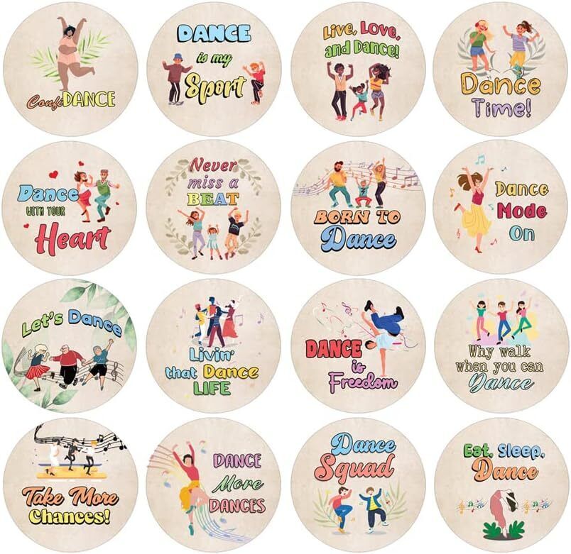 Live, Love, Dance Stickers (10 Sets X 16 Designs)