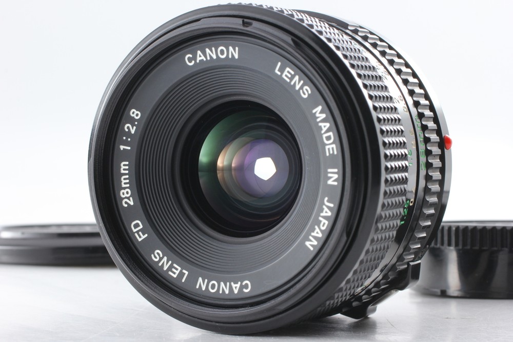 【 MINT w/Cap】 CANON NEW FD NFD 28mm F/2.8 MF Wide Angle Lens FD Mount From JAPAN