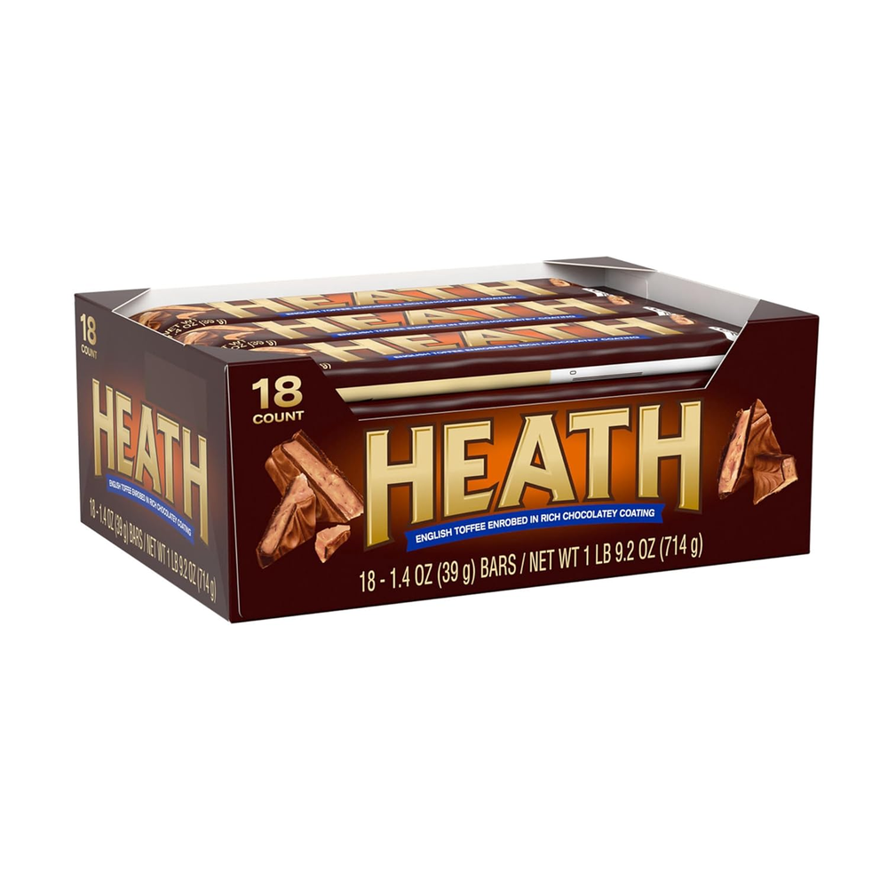 HEATH Milk Chocolate English Toffee Full Size, Bulk, Individually Wrapped Candy