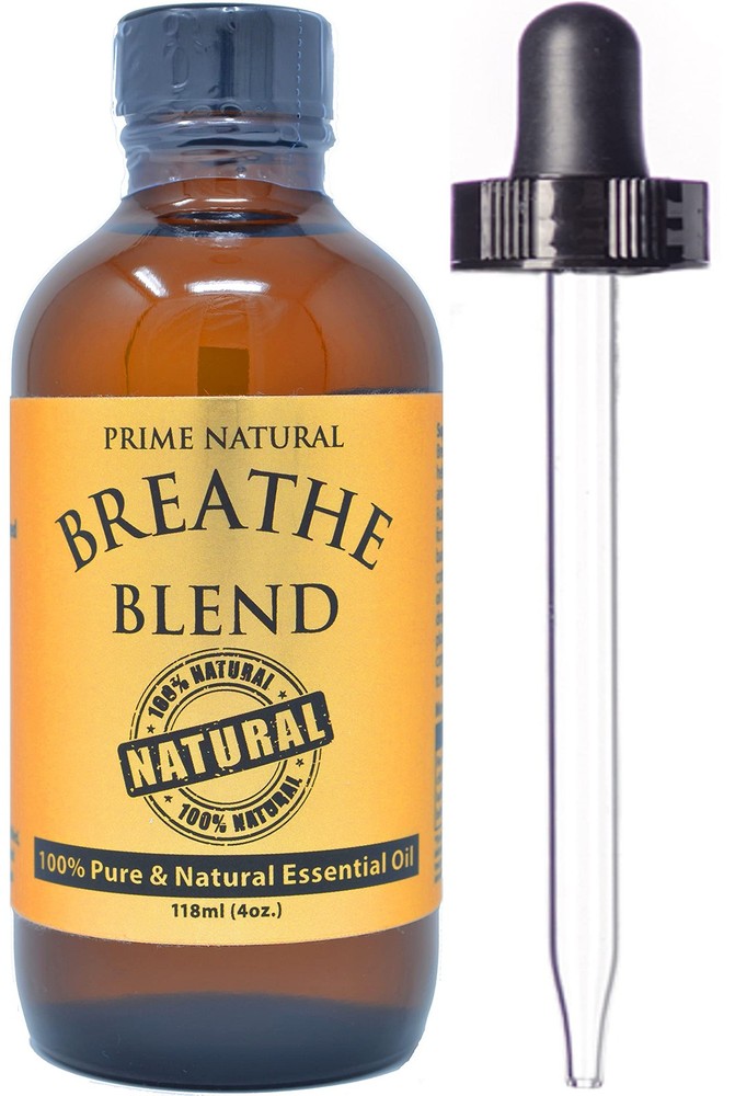 Pure Undiluted Breathe Essential Oil Blend 4oz - Therapeutic Grade Aromatherapy