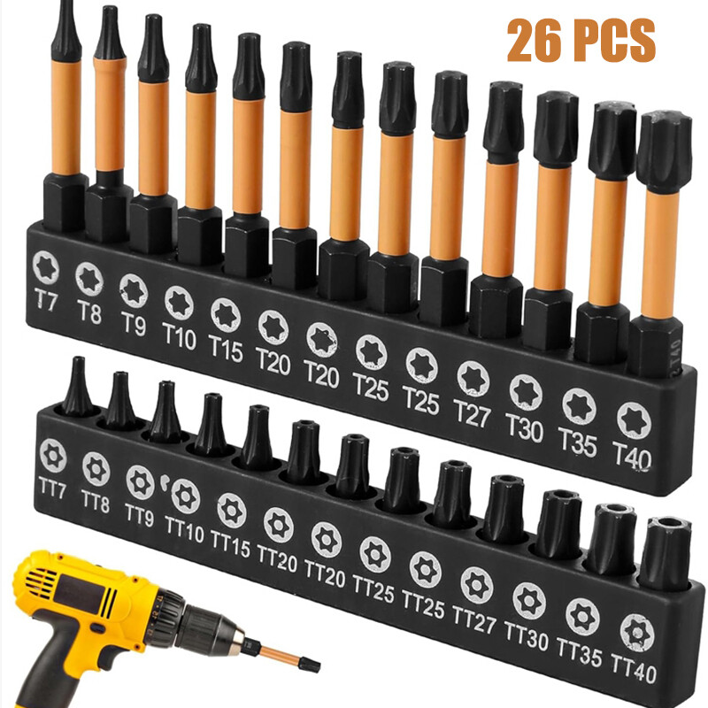 Professional Tamper-Proof Torx Bit Set with 1/4